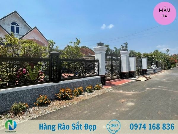 hàng rào sắt đẹp